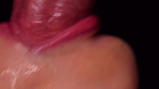 POV Close-Up Milking BJ: ASMR Lips & Tongue Cock Sucking