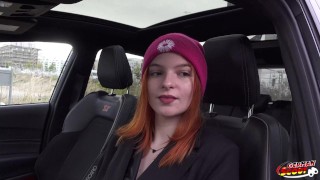 Skinny Redhead Teen Foxy Icegram Screams Through Her First Loud Anal Fucking at a German Pickup Casting