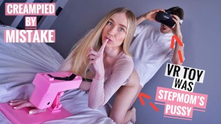 VR Slut or Stepmom? She Seduced Me Into Pumping a Raw Creampie Deep Inside Her on Camera Before Her Friend Joined the FFM Threesome